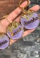 customised resin keychain with different colours and design. 