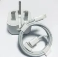50W / 25W / 20W Fast Charger USB-C to Lightning Cable | Genuine Three-Pin Power Adapter for i-Phone X to 14 Pro Max | Safe & Rapid Charging. 