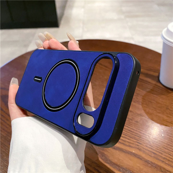 Sheepskin%20Matte%20Magnetic%20Frosted%20Case%20For%20Magsafe%20Google%20Pixel%2010%209%20Pro%20XL%209A%208A%208%20Pro%20Wireless%20Charging%20Shockproof%20Cover%20-%20Image%203