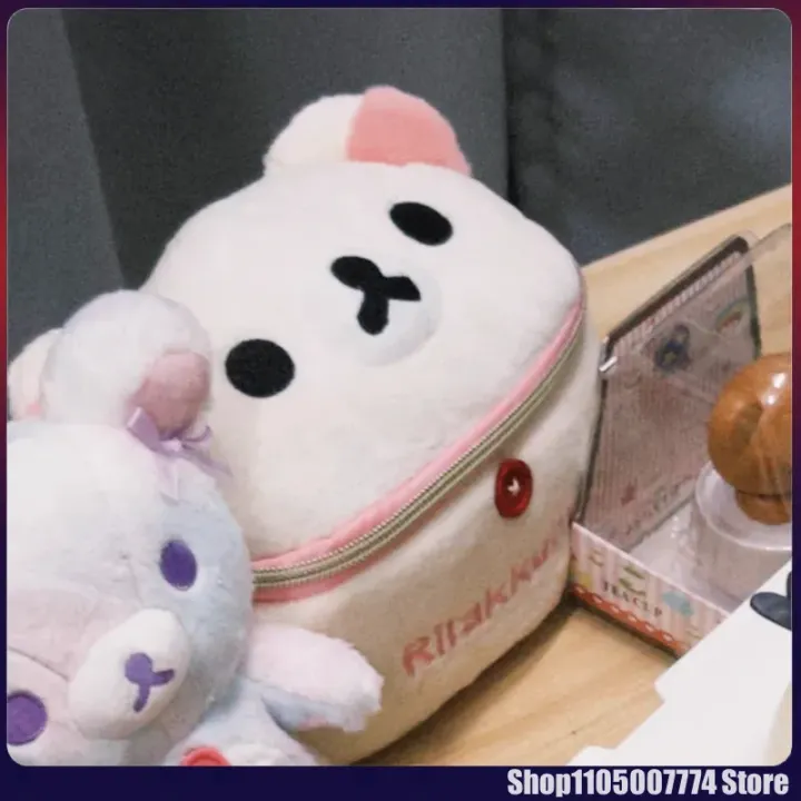Kawaii%20Rilakkuma%20Bear%20Elliptical%20Stereoscopic%20Makeup%20Bag%20Portable%20Storage%20Bag%20Cute%20Cartoon%20Easy%20Bear%20Storage%20Bag%20Girls%20%20-%20Image%202