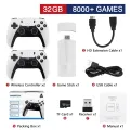 Video Game Sticks M8 Console 2.4G Dual Wireless Controller Game Stick 4K 20000 games 64GB Retro game For Dropshiopping Xmas Gift. 