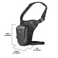 1PC Black Motorcycle Leg Bag Waterproof Rider Waist Bag Cycling Bike Crossbody Bag Motorcycle Equipment. 