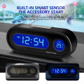 Time/temperature Car Instrument Mini Car Electronic Clock Time Auto Clocks Luminous Thermometer Lcd Backlight Digital Display. 