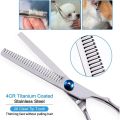 New Safty Pet Grooming Scissors Round Head Professional Stainless Steel Dog Hair Scissors Pet Shears Animal Cutting Portable Set. 