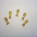 5 Pcs Golden Terminal Jack Battery Thimble Brass Connector For Crimping  Wire Clip Pin Type Crimp Connector For Wire. 