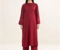 embroided long shirt in red color for summer 1pc shirt and 2pc full dress for girls women ladies bet for summer. 