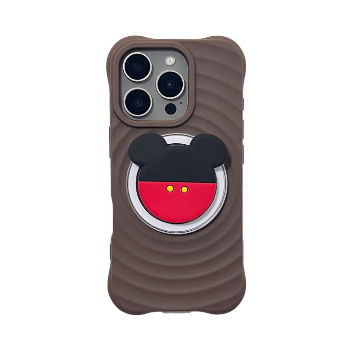 Soft Cute Animal Shorts Mouse Phone Holder Griptok Phone Stand Holder Support For iPhone 17 iPhone 16Pro Max