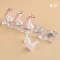 Magnetic Nail Tip Display Work Stand Set Crystal Acrylic Nail Tip Display Work Stand For Practice Nail Art Manicure Tools. 