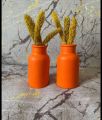 Home decorative vase combo set mini bottle neck vase and a round tray concrete made(vase 10*5.5 cm).