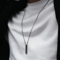 Necklace Stick Chain Men's and Women's Jewelry HIYEE Stainless Steel  Gift Party and Wedding Non-fading Waterproof Charm Jewelry. 