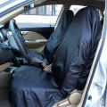 AUTO HIGH Waterproof Car Seat Covers Front Pair Nylon Seat Protector Universal for Most Car, Van, SUV, Truck - Black. 