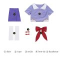 Gasai Yuno Cosplay Future Diary Cosplay Costume Wig Anime Mirai Nikki Sailor Suit Lolita Girl Uniform Dress For Women. 