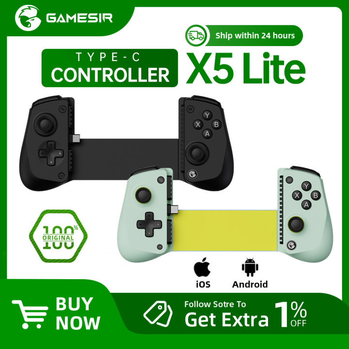 GameSir X5 Lite Mobile Gaming Controller for Android & iPhone Hall Effect Joystick, Lightweight Ergonomic Phone Controller