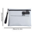 Travel Lock Bag Multiple Compartments Storage Bag with Combination Lock Zipper Money Bag Portable Certificates Organiser. 