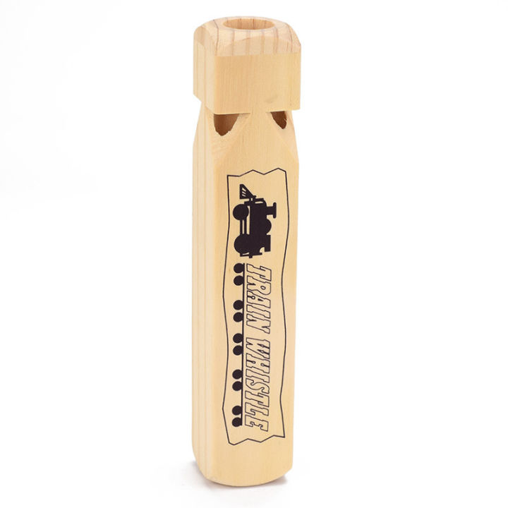 Wooden Children Train Whistle Parent-Child Teaching Aids Cartoon Musical Instruments Kindergarten Educational