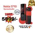 Nokia 5710 feature phone double sim PTA approved with build in airbuds good quality of product original pic attached. 