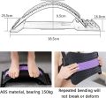 AOSRI Multi-Level Back Stretching Device, Curved Stretching 88 Massage Points Lying and Sitting Dual-Use 3-Level Adjustable Magnet Therapy Improve Hunchback Relieve Pain Black+Purple. 