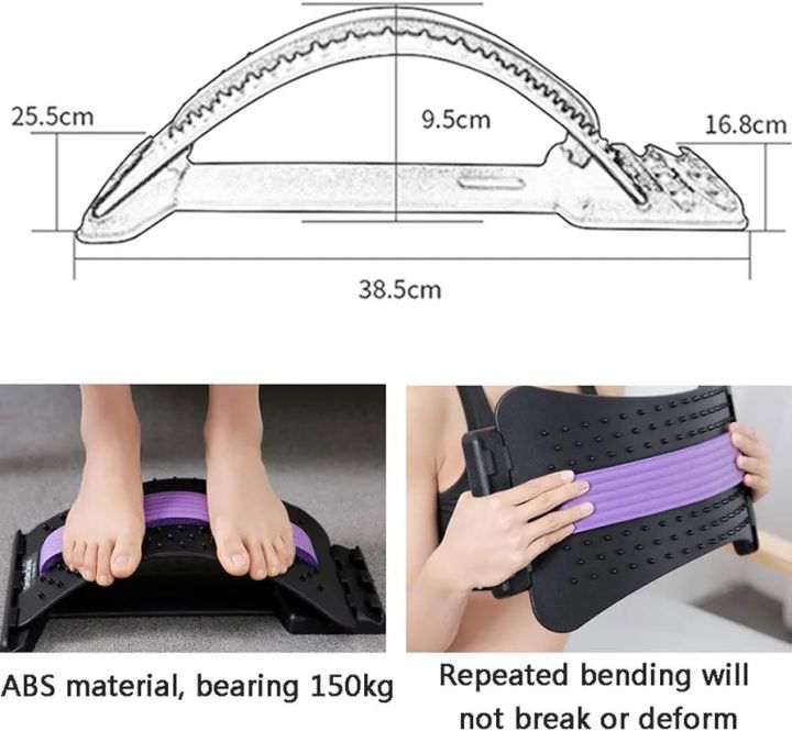 AOSRI%20Multi-Level%20Back%20Stretching%20Device,%20Curved%20Stretching%2088%20Massage%20Points%20Lying%20and%20Sitting%20Dual-Use%203-Level%20Adjustable%20Magnet%20Therapy%20Improve%20Hunchback%20Relieve%20Pain%20Black+Purple%20-%20Image%207