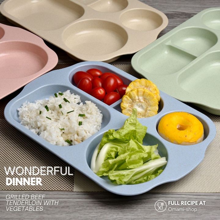 Wheat%20straw%20plastic%20rice%20bowl%20set%20with%204%20colors%20food%20hole%20tray%20set%20eco-friendly%20material%20-%20Image%205