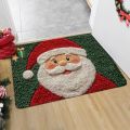 Christmas Door Mat Indoor Gingerbread Man Carpet and Red Santa Claus Outdoor New Year 2026 Merry Christmas Home Decor Foot Mat. 
