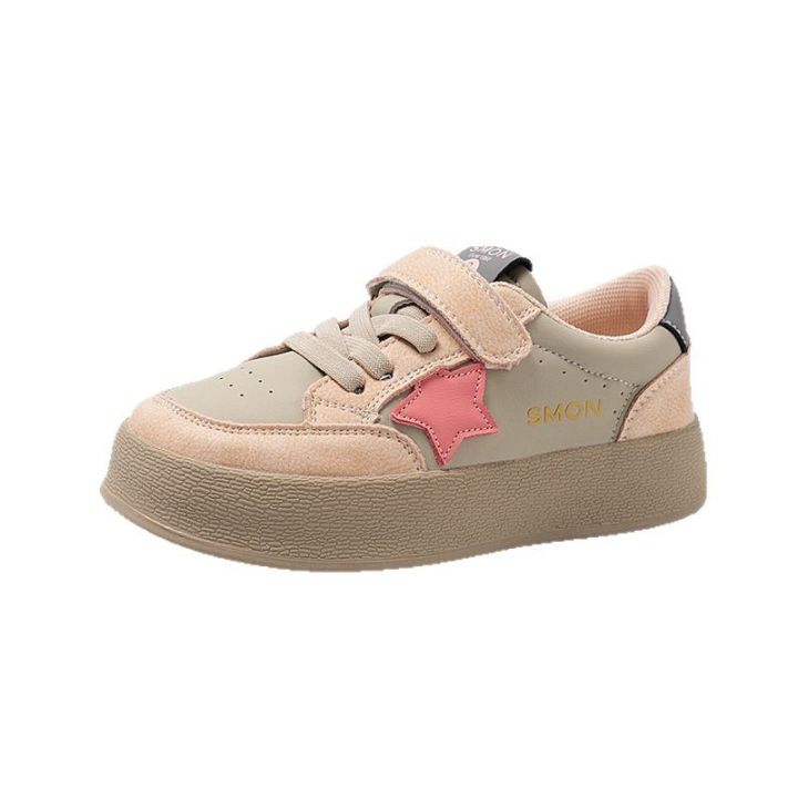 Girls%20Canvas%20Shoes%20Anti-slip%20Soft%20Bottom%20Velcro%20Children's%20Sneakers%20Trendy%20Elementary%20School%20Students%20Shoes%20Fall%20New%20Style%20-%20Image%205