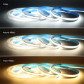 Smart PIR Motion Sensor Super Bright 24v COB LED Strip Light Auto ON/OFF 320leds/m for Kitchen,Stair,Wardrobe Decor with EU/US lightify. 