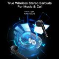 LY02 Wireless Bluetooth Earphones Headphones Outdoor Sports Headset With Charging Bin Display Touch Control Earbuds for Music. 