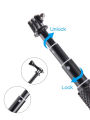 For GoPro Hero 12 Selfie Stick Monopod Aluminum Alloy Selfie Stick Adjustable For GoPro Hero 11 10 9 Insta360 ONE X3 DJI Action3. 