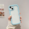 Cute Transparent Curly Wave Case for iPhone 11 12 13 14 Pro Max 7 8 Plus X XR XS SE 2020 2022 Shockproof Bumper Cover Aesthetic. 