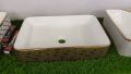 China Art Bowl For basin. Fancy Basin, Golden, White basin | Art Bowl Vanity | Vanity Bowl for Bathroom | washBasin for bathroom. 