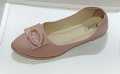 Light Grey Color Chain Design Close Shoes For Women. 
