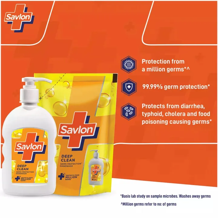 Savlon%20Deep%20Clean%20Handwash%20200ml%20Pump%20+%20175%20ml%20Refill%20Pack%20-%20Germ%20Protection%20-%20Image%203