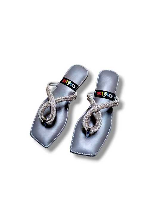New Cushioner Burmi Luxe sparkle sandals  3D Mesh Ring design