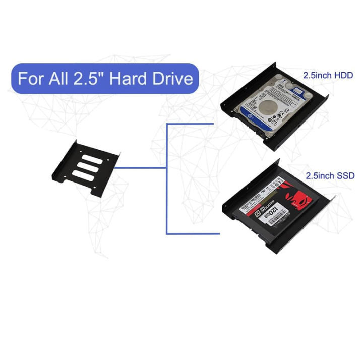 2.5%20to%203.5%20Inch%20Metal%20SSD/HDD%20Adapter%20Bracket%20with%20SATA%20for%20PC%20Case%20&%20Mobile%20Use%20-%20Portable%20Hard%20Drive%20Mounting%20Kit%20-%20Image%205