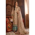 ZARI NET UNSTICH EMBROIDERED 3-PIC. 