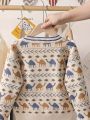 Boys' Cardigan Jacket Spring and Autumn Clothing Children's Sweater Knitwear New Trendy Children's Wear for Small and Medium-Sized Kids. 