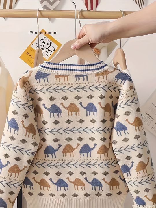 Boys'%20Cardigan%20Jacket%20Spring%20and%20Autumn%20Clothing%20Children's%20Sweater%20Knitwear%20New%20Trendy%20Children's%20Wear%20for%20Small%20and%20Medium-Sized%20Kids%20-%20Image%202