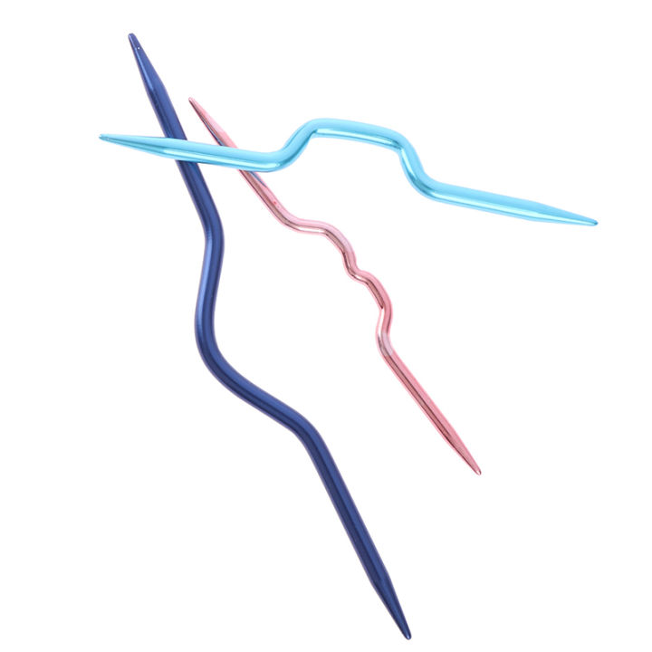 3Pcs%20Knitting%20Needles%20Pins%20Crochet%20Hooks%20Sewing%20Stitch%20Knit%20Tools%20Aluminum%20DIY%20Crooked%20Twist%20Curved%20needle%20Craft%20DIY%20Tool%20-%20Image%202