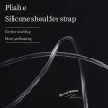 Women's Transparent Frosted Invisible Underwear Straps/ Adjustable Non-slip Seamless Bra Shoulder Strap/ Environmental. 