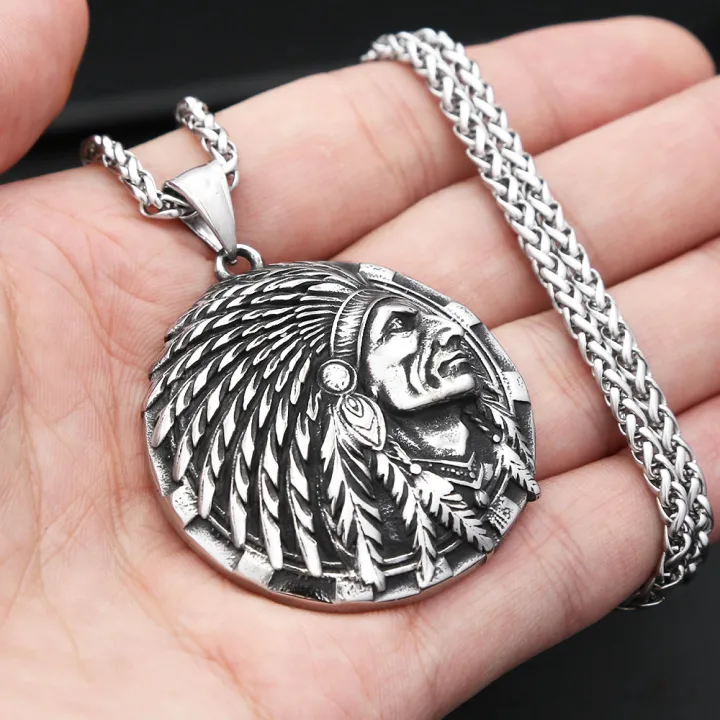 Gothic%20Vintage%20Stainless%20Steel%20Indian%20Chief%20Head%20Pendant%20Necklaces%20For%20Men%20Biker%20Classic%20Ethnic%20Style%20Jewelry%20s%20Wholesale%20-%20Image%207