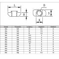 Sliding T Slot Nuts, M6/M8 Half Round T-Nut for 2020 3030 4040 Series Aluminum Extrusion Profile, Carbon Steel Nickel-Plated. 