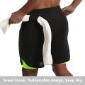 Men Sport Shorts Sportswear Double-deck Running Shorts 2 In 1 Beach Bottoms Summer Gym Fitness Training Jogging Short Pants Men.