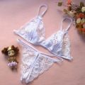 Exotic Hot Bra Panty Bikini Set For Honeymoon Exclusive And Premium Transparent Nighty For Women (White). 