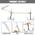 Spinpoler Pike Stinger Rig Hook Systerm with 3D Swimbait Soft Lure Fishing Bait Paddle T Tails For Zander Pike Big Game Fish.