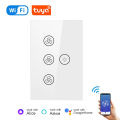 Tuya WiFi Ceiling Fan Light Smart Switch Touch Interruptor Smart Home App Remote Speed Control Works With Alexa Home.