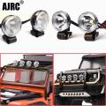 18-20mm Retro Round Roof Light/cross-country Searchlight Headlight/front Bumper Spotlight For 1/10 Simulation Rc Car Trx4 Trx6. 