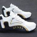 Men's PU Leather Waterproof Sneakers Casual Sports Shoes Men Lightweight Breathable Flat Non-slip Tenis Shoes Zapatillas Hombre.