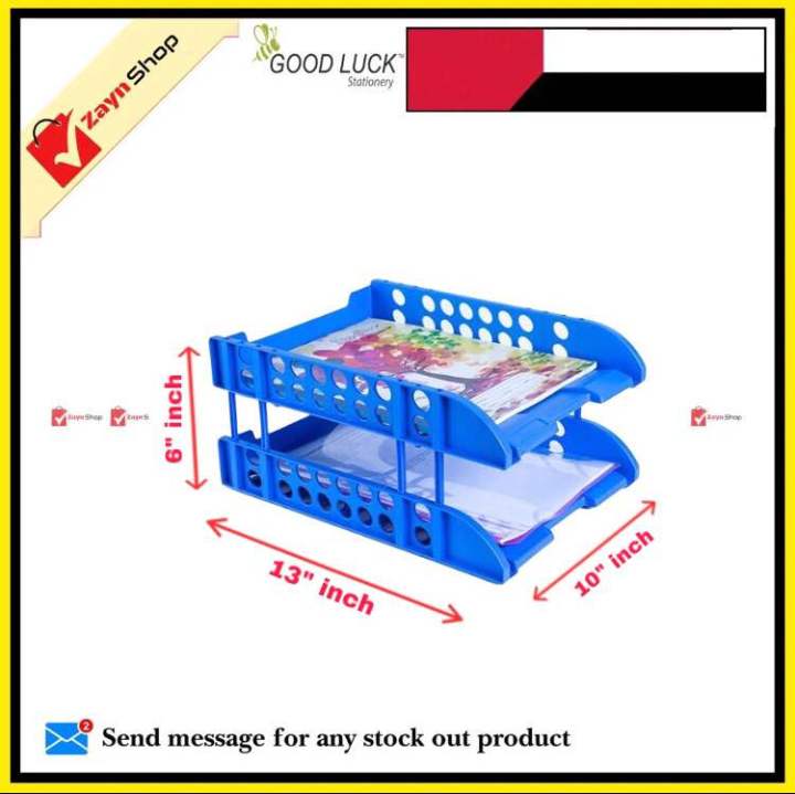Good Luck Double Organizer file Tray