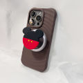 Soft Cute Animal Shorts Mouse Phone Holder Griptok Phone Stand Holder Support For iPhone 17 iPhone 16Pro Max.