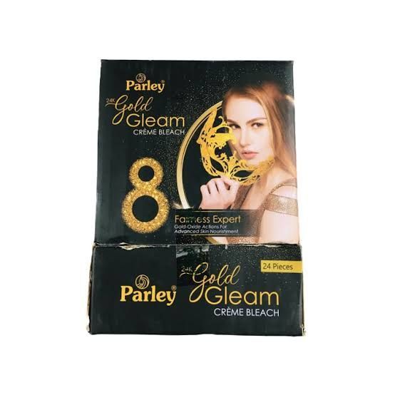 24K Gold Gleam Creme Bleach Box - Parley Cosmetics - 24 Packs Box
